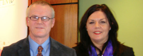 Finbarr Colfer, HIQA with Helen O'Dwyer, GSK