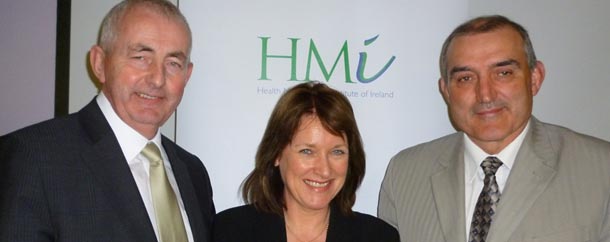 Pat Harvey, Chair of the PSA Health Service Implementation Body; Breda Crehan-Roche, Chief Executive, Ability West; and Richard Dooley, President, HMI.