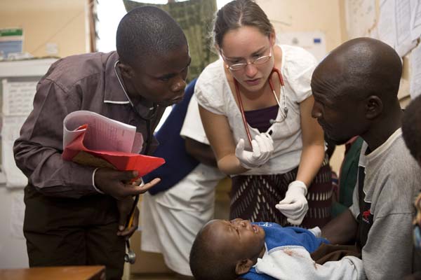 S Rawles and Dr Katrien Deshcamps, Malawi