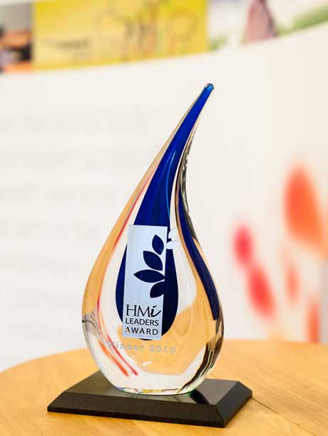 HMI Leaders Award trophy 2015