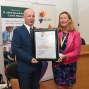 Jim Daly , Minister of State, Department of Health and Anne Slattery, General Manager, St. Luke’s General Hospital, Carlow-Kilkenny